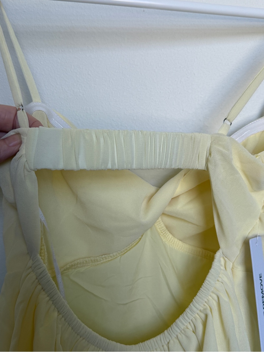 Princess Polly Butter Yellow Ruffled Spaghetti Strap Babydoll Camisole - Picture 4 of 7